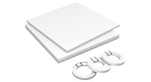 mit Unterbau-Set | 1200 x 1200 x 90 mm (bauseits zuschneidbar)