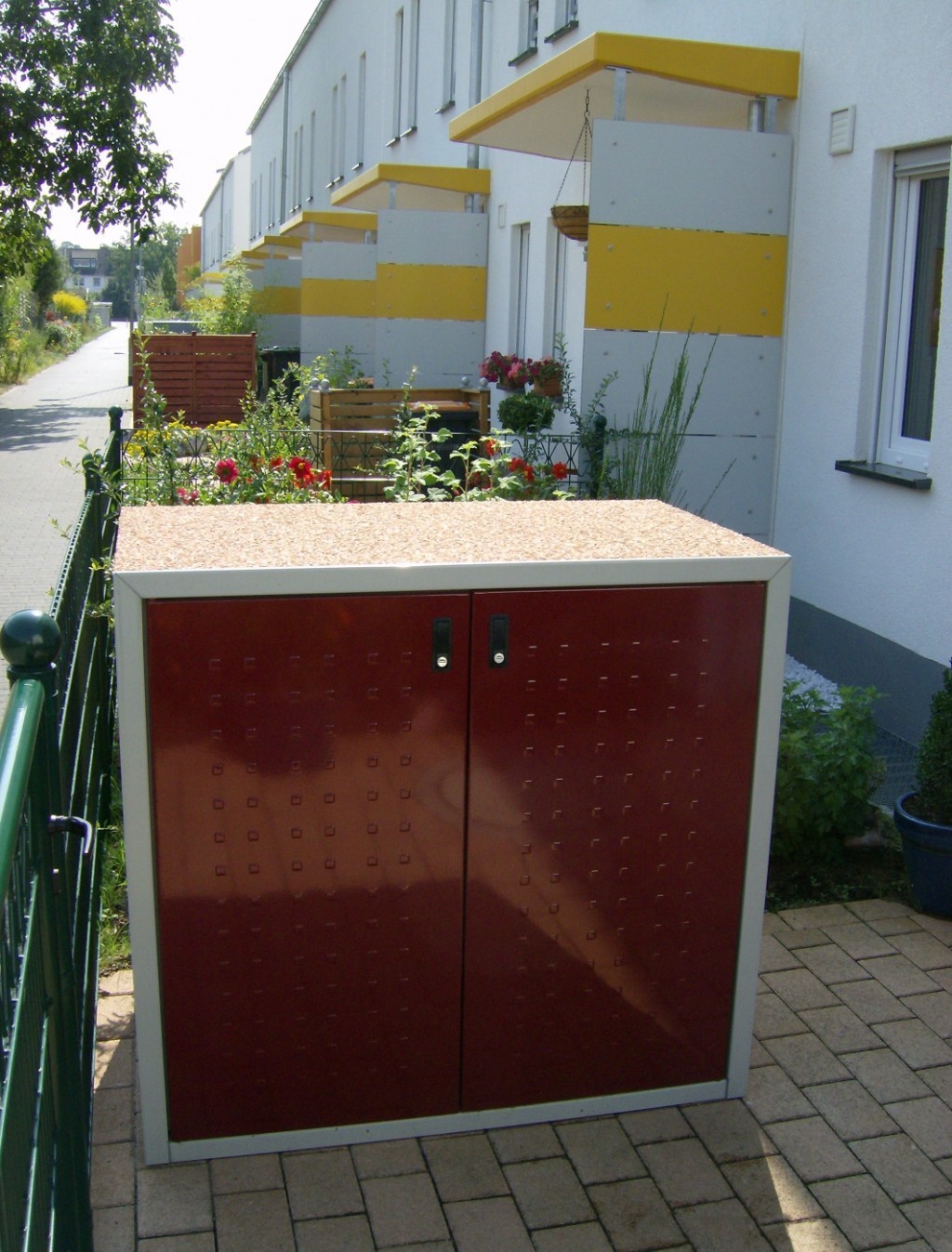 Paul Wolff Mülltonnenbox SILENT 242 Doppelschrank 2x 240 Liter