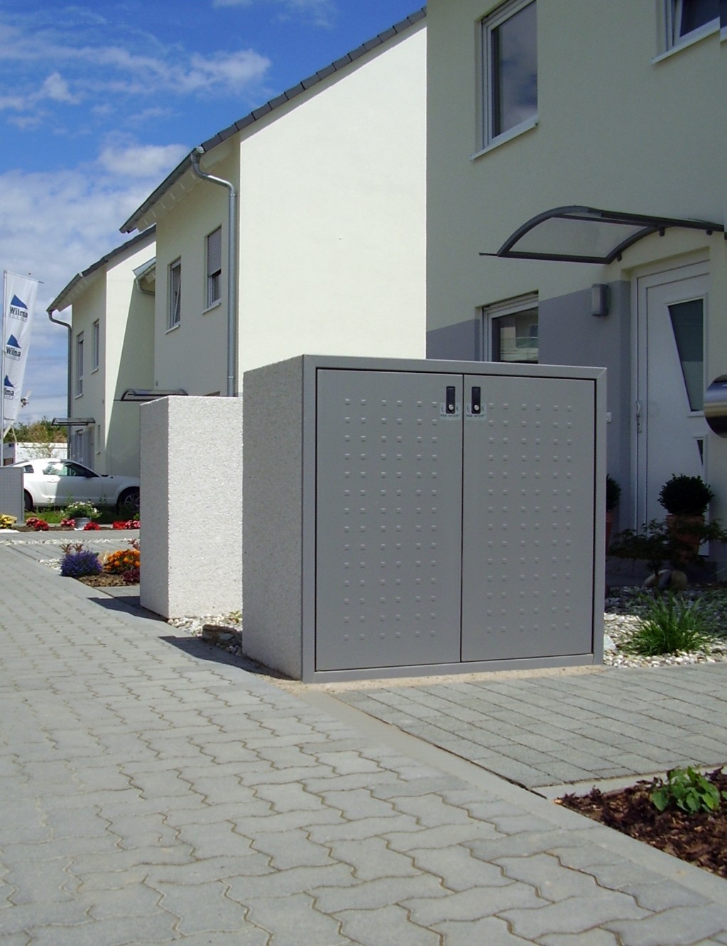 Paul Wolff Mülltonnenbox SILENT 242 Doppelschrank 2x 240 Liter