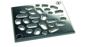 Ablaufabdeckung 3.3 | gebürstet | quadratisch | verschraubbar