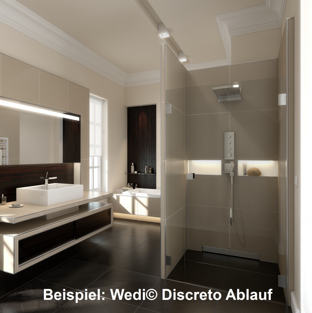 wedi Fundo Riolito | Bodenelement RECHTECKIG | Mit SEITLICH