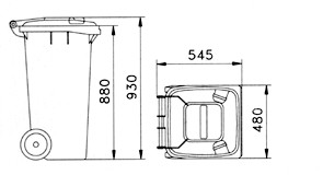 2x 120 Liter | Doppelschrank