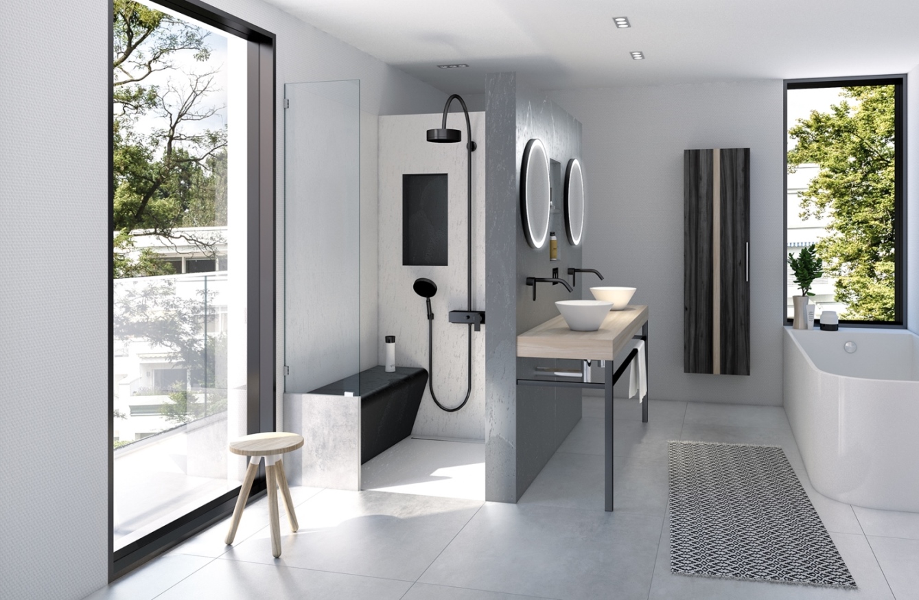wedi Top Wall | Natursteinoptik | montagefreie | 2500 x 900 x 6 mm Stone Grau