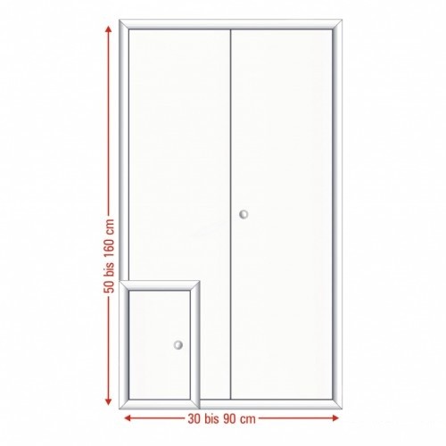 Wellhöfer Kniestocktüren 4-SEITIG | mit WS 3D, 4D | 70 x 100 cm