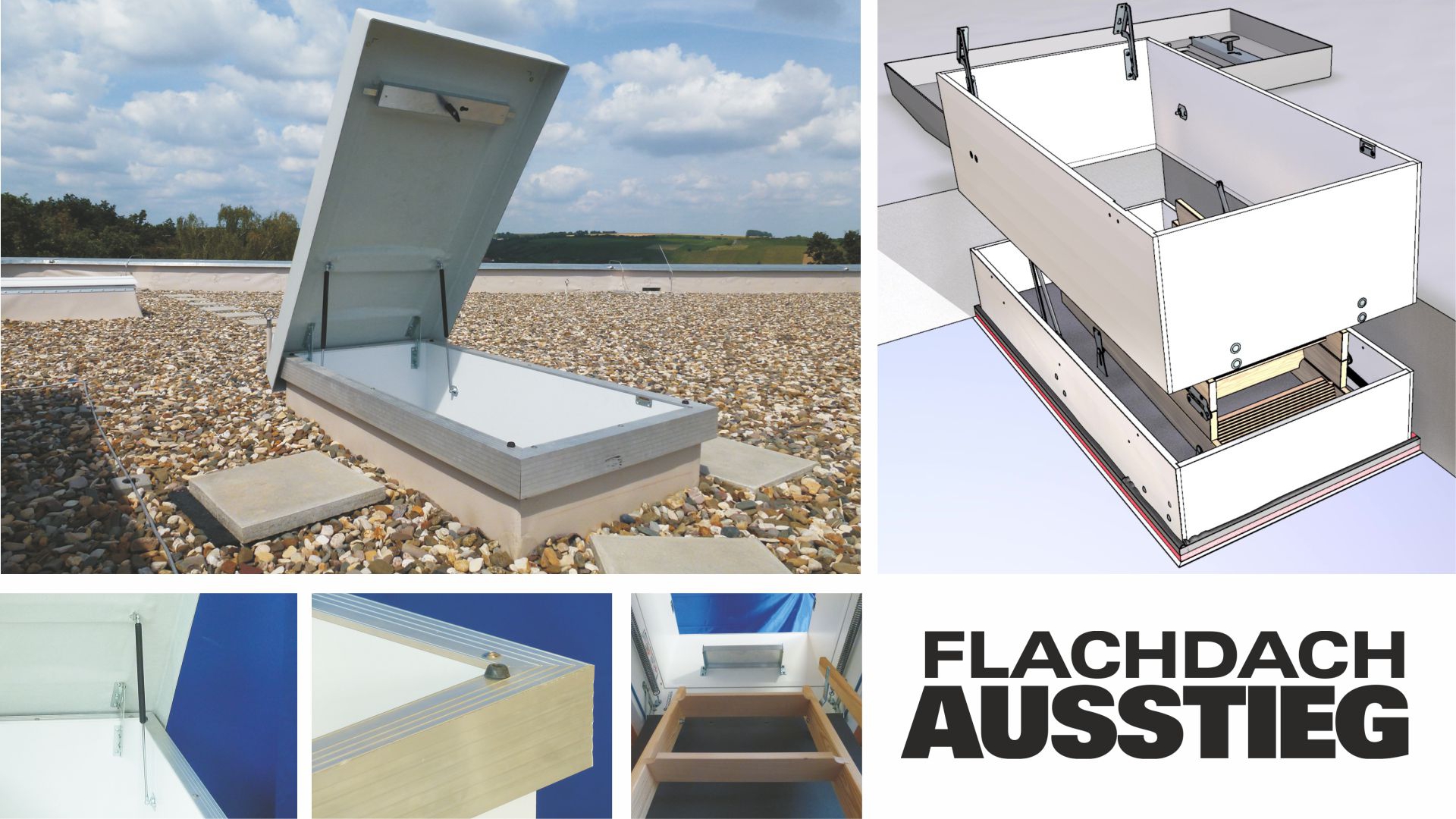 Wellhöfer FlachdachAusstieg: 90x60 - 160x80 cm