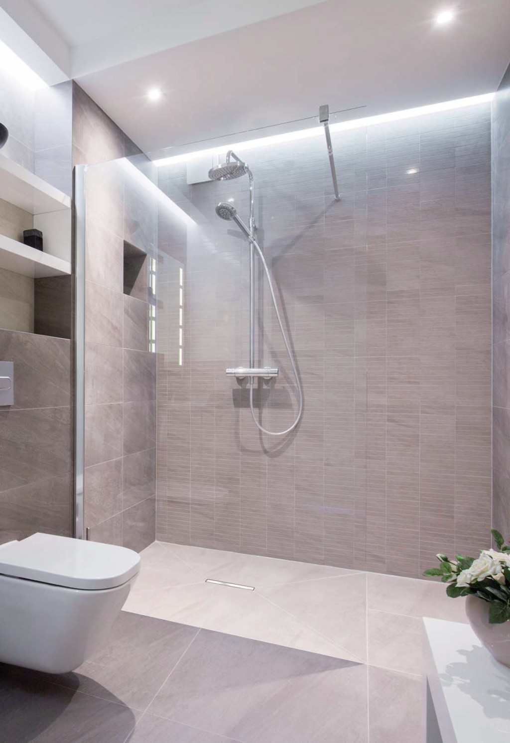 wedi Fundo Riofino QUADRATISCH | ZENTRAL | 1200 x 1200 x 50 mm