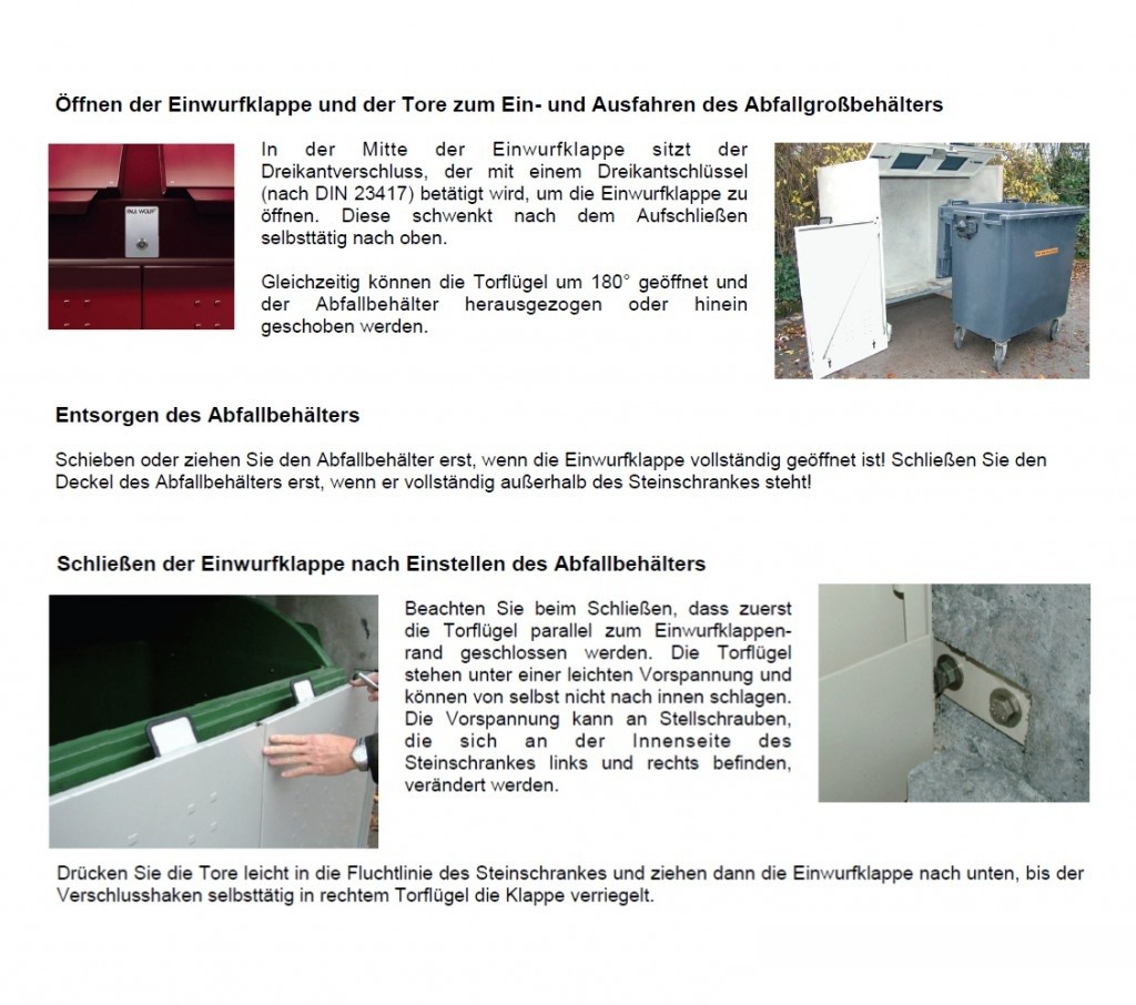 Paul Wolff Müllcontainerbox SILENT 1100  für 1x1100 Liter