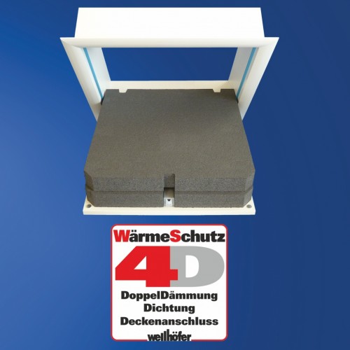 Wellhöfer DECKENTÜRE: OHNE Treppe | mit WS 3D oder 4D | 60 x 60 cm