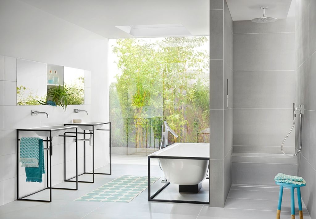 Wedi Sanoasa Sitzbank 2 | schräg | 900 x 380 x 454 mm
