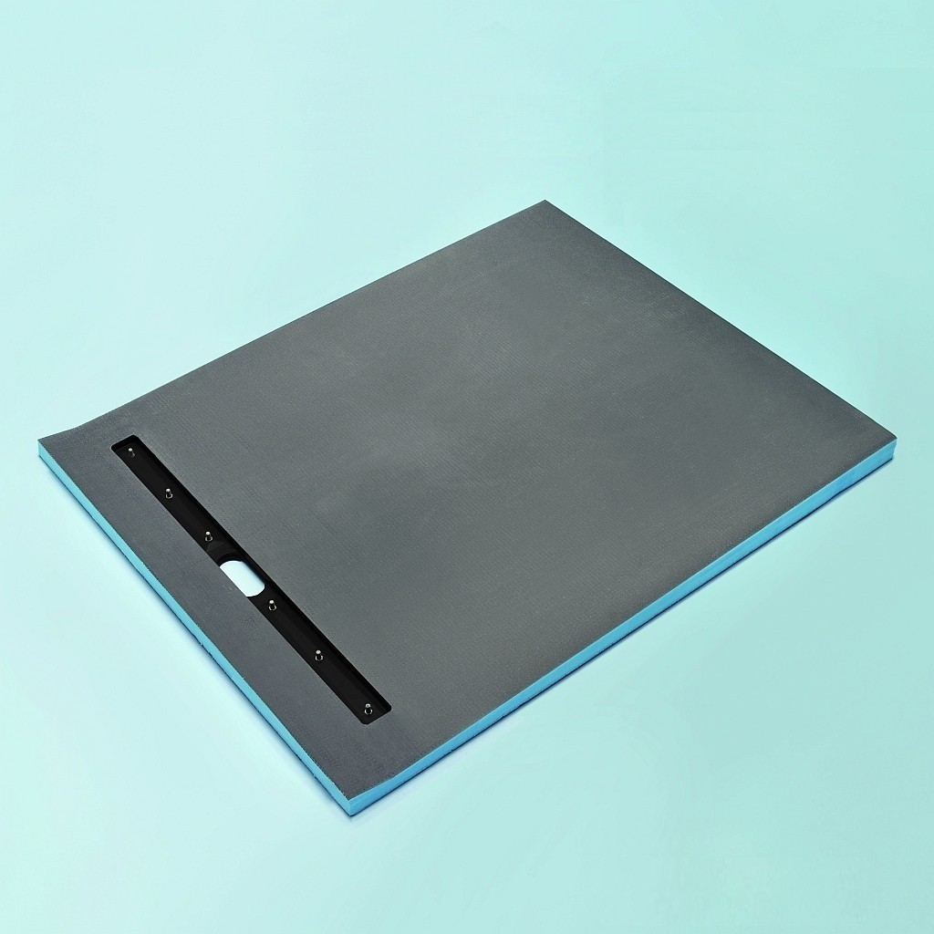 wedi Fundo Riolito | Bodenelement RECHTECKIG  | 1200 x 800 x 50 mm | Mit SEITLICH