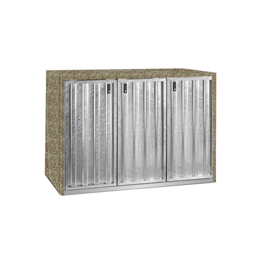 Paul Wolff Mülltonnenbox KLASSIK 243 Dreifachschrank 3x240 Liter