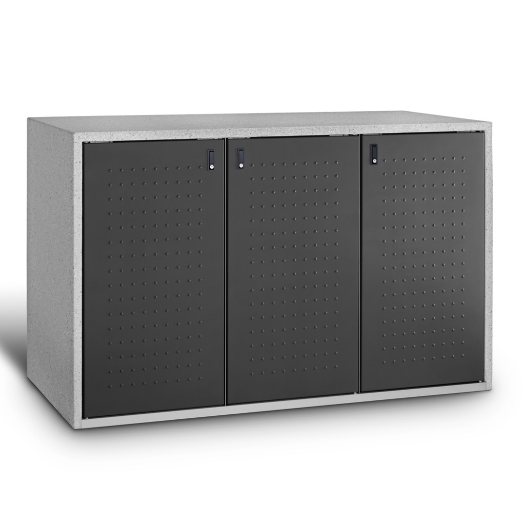 Paul Wolff Mülltonnenbox AVANTGARDE 243 Dreifachschrank 3x240 Liter
