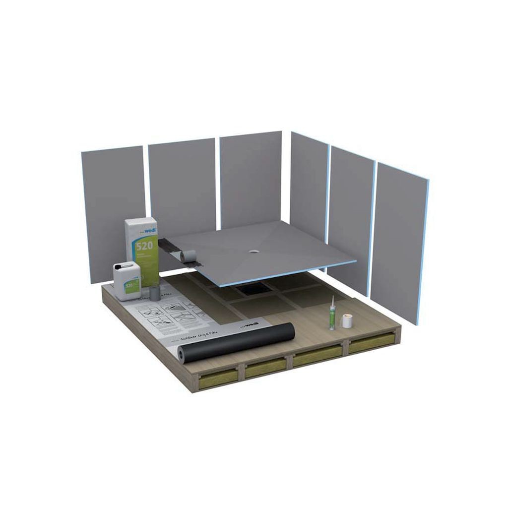 wedi Fundo Ligno Plus Bodenelement QUADRATISCH | 1500 x 1500 x 23 mm