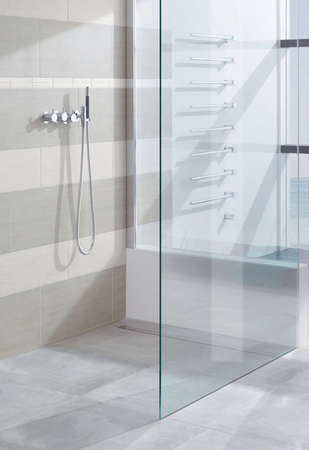 wedi Fundo Riolito | Bodenelement RECHTECKIG  | 1200 x 800 x 50 mm | Mit SEITLICH