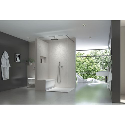 wedi Top Wall | Natursteinoptik Flake | 2600 x 900 x 6 mm Flake White