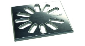 Ablaufabdeckung 1.1 | gebürstet | quadratisch | STANDARD
