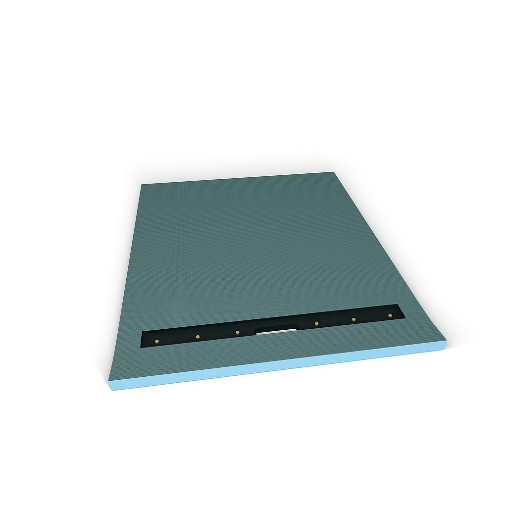 wedi Fundo Riolito | Bodenelement QUADRAT | 900 x 900 x 50 mm Lange Rinne
