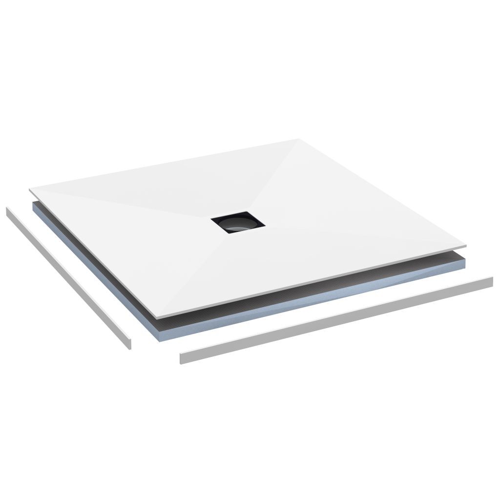 wedi Fundo Top Slim-Kit | Komplett-Bausatz | 900 x 900 x 23 mm