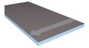 mit Gefälleplatte 600 x 1200 x 50/60 mm
