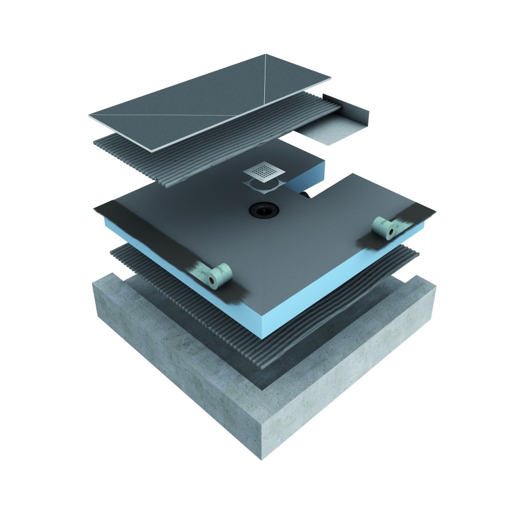 wedi Fundo Integro RECHTECKIG | Ablauf DEZENTRAL | 1200 x 900 x 90 mm