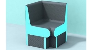 Eckelement 90°, gerade | 650 x 650 x 620 mm