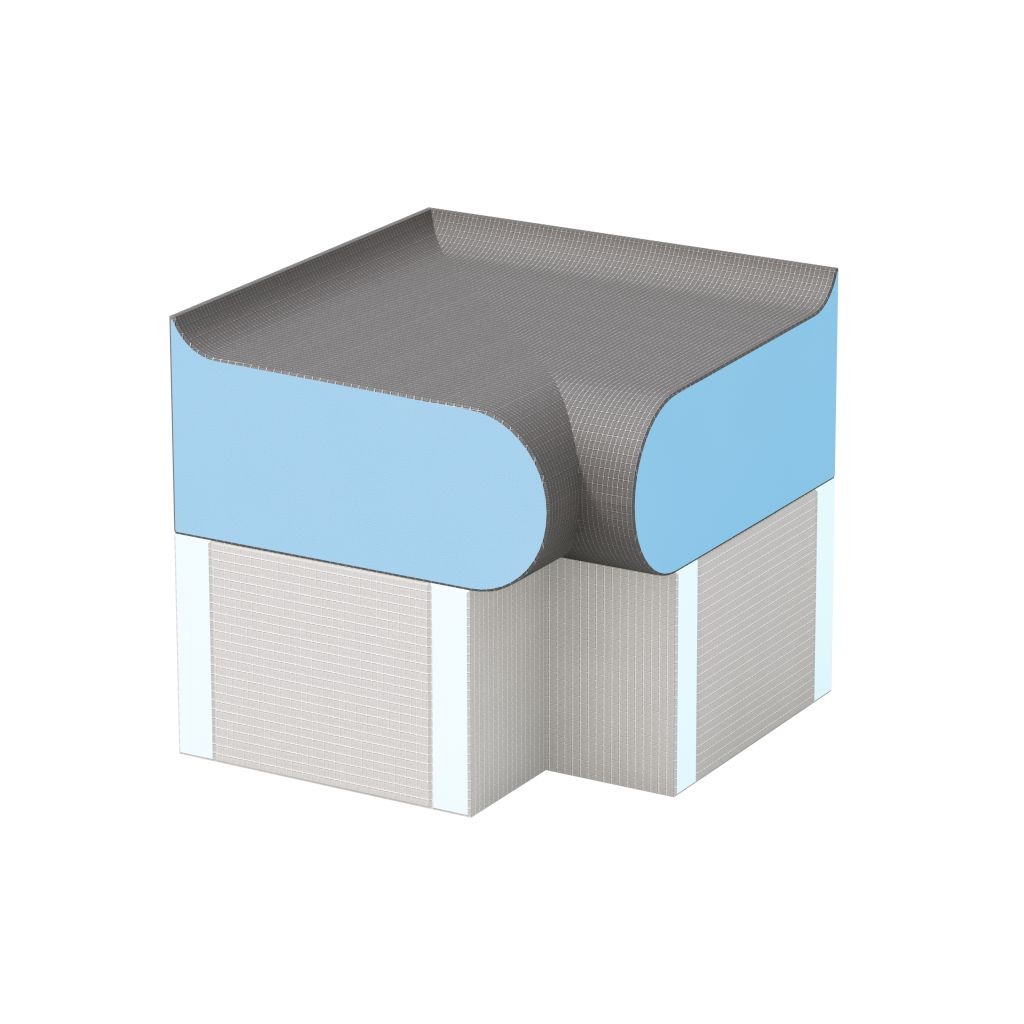 Wedi Wellness-Bank Sanoasa Bellina Eckelement 90° | 550 x 550 x 240 mm