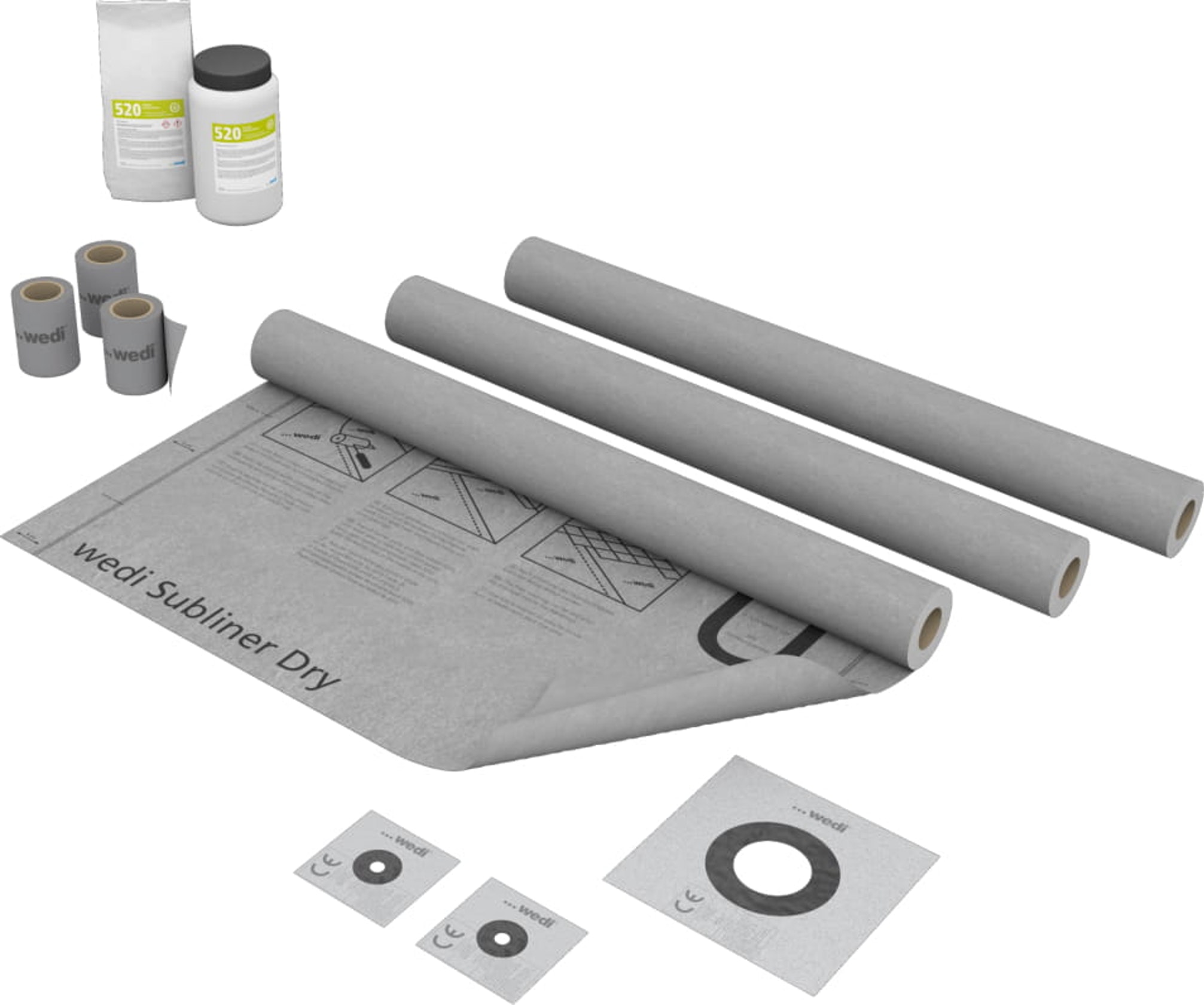 wedi Tools Wand Dicht-Set