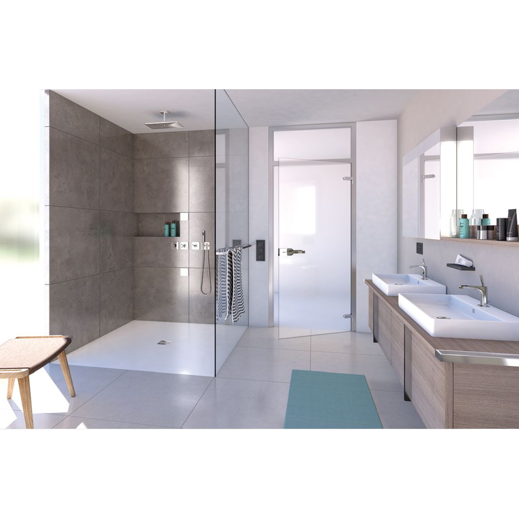 wedi Fundo Top | für Integro | Ablauf ZENTRAL | 900 x 900 x 6 mm Pure Weiß
