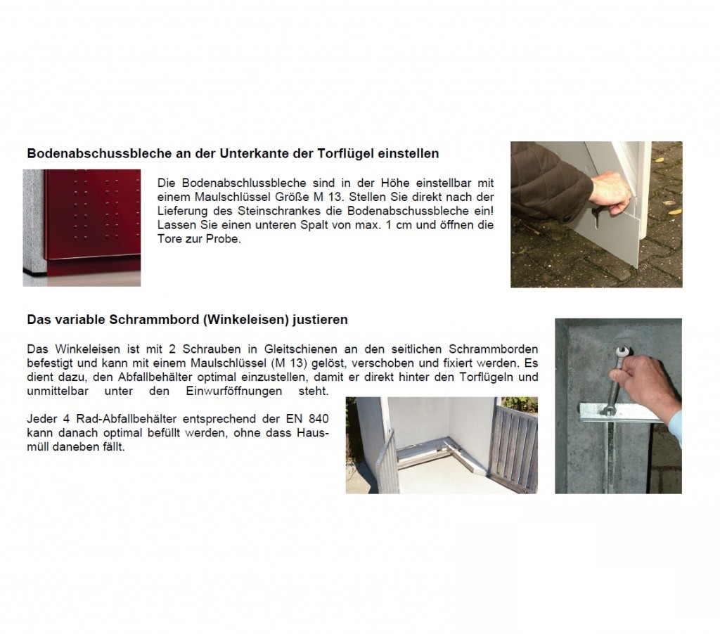 Paul Wolff Müllcontainerbox SILENT 1100  für 1x1100 Liter