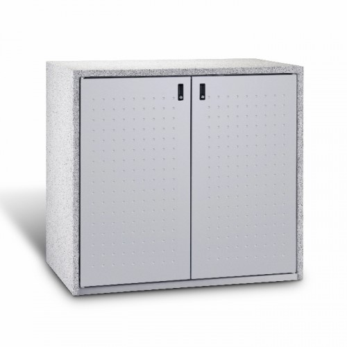 Paul Wolff Mülltonnenbox AVANTGARDE 122 Doppelschrank 2x120 Liter