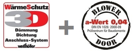 WärmeSchutz 3D + Blower-Door (Dichtwert: a = 0,04 m³/hm(daPa²/³)) | Lieferzeit 4-5 Werktage