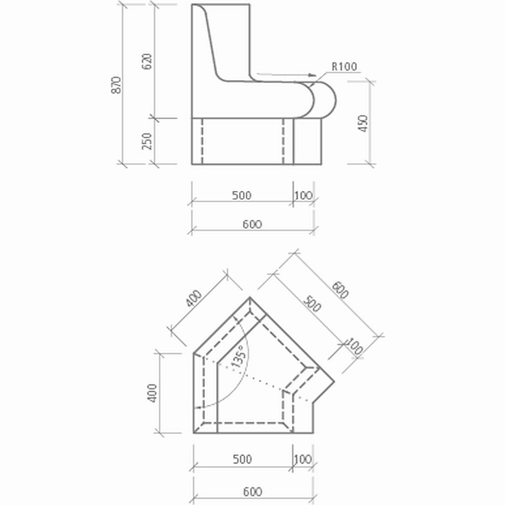 Wedi Wellness-Bank Sanoasa Comoda | 1000 x 600 x 620 mm