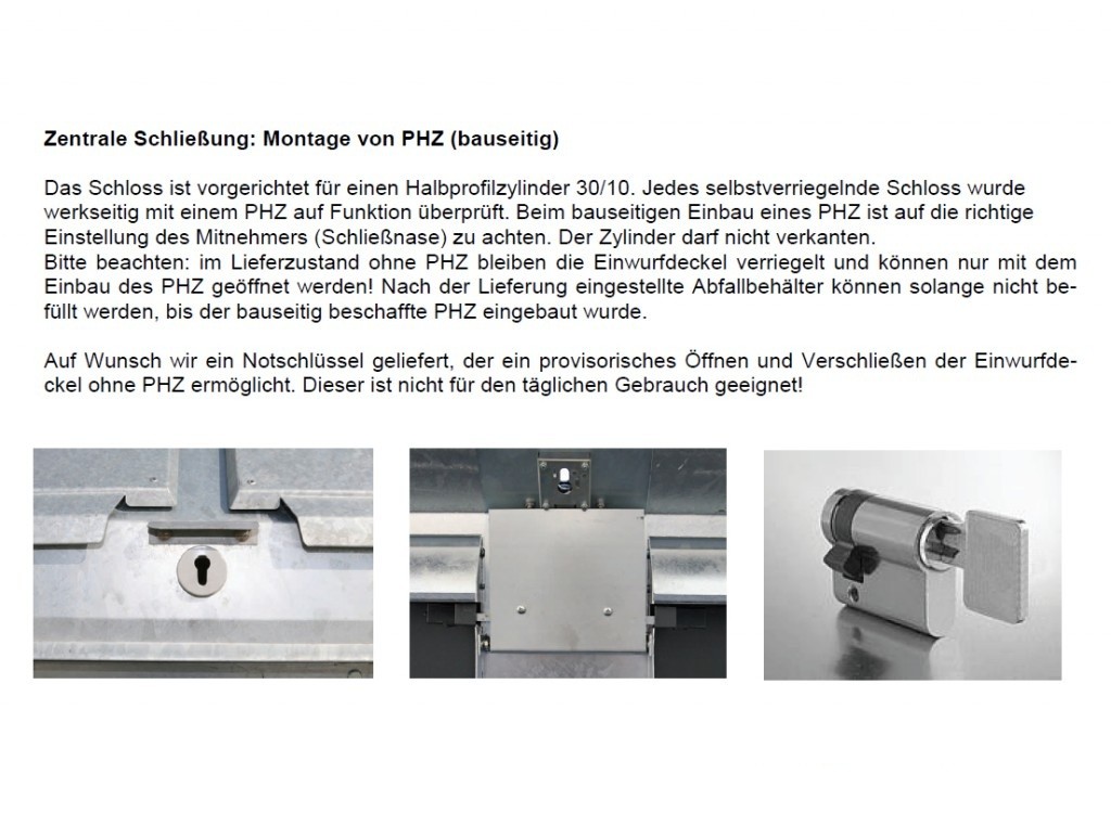 Paul Wolff Müllcontainerbox KLASSIK 1100 für 1x1100 Liter