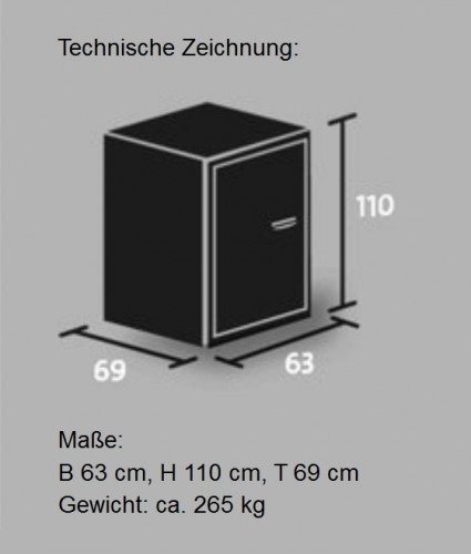 Paul Wolff Mülltonnenbox SILENT 122 Doppelschrank 2x120 Liter