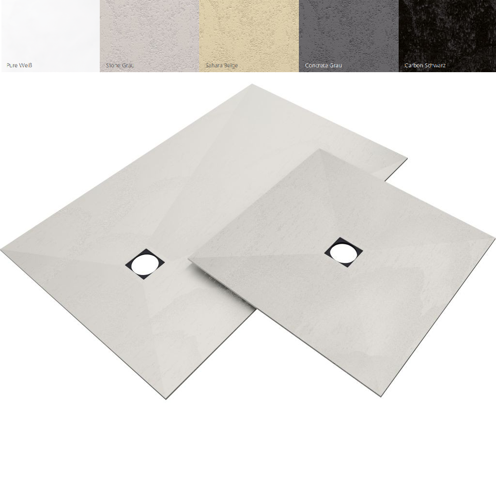 wedi Fundo Top | für Primo, Ligno Plus | 1200 x 900 x 6 mm Stone Grau