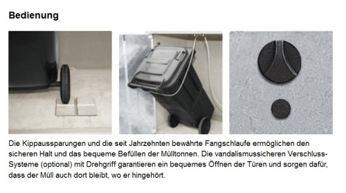 Paul Wolff Mülltonnenbox KLASSIK 121 Einzelschrank 1x120 Liter