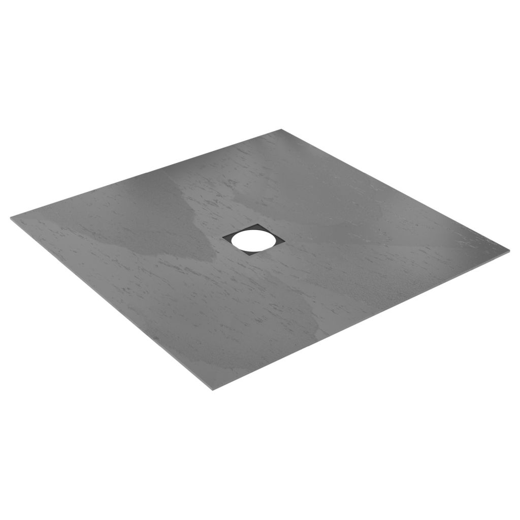 wedi Fundo Top | für Integro | Ablauf ZENTRAL | 900 x 900 x 6 mm Pure Weiß