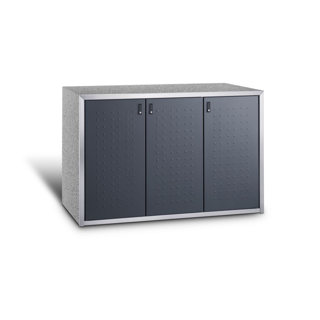 Paul Wolff Mülltonnenbox SILENT 123 Dreifachschrank 3x120 Liter